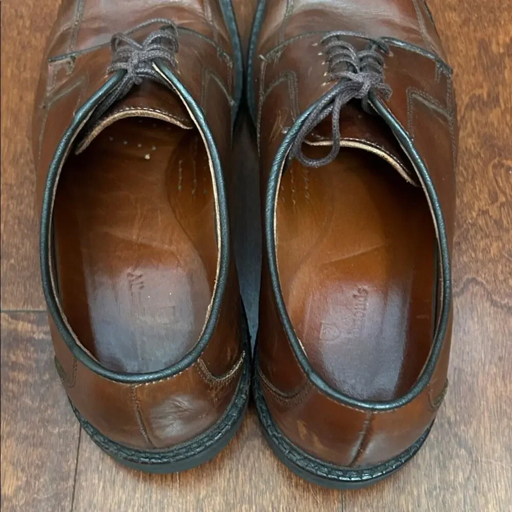 Allen Edmonds Brown Leather Derby Oxfords, Size 10